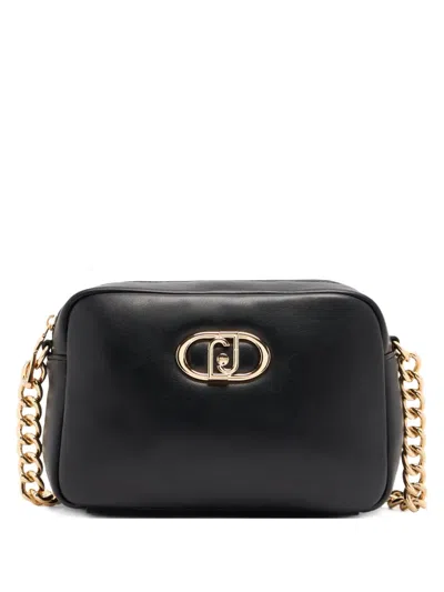 Liu •jo Medium Lapuffy Crossbody Bag In Black