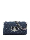 Liu •jo Medium Lapuffy Denim Bag In Brown