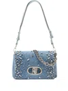 Liu •jo Medium Lapuffy Shoulder Bag In Blue