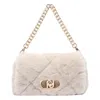 Liu •jo Medium Lapuffy Shoulder Bag In Sand