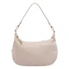 Liu •jo Zip-detail Curved Bag In Sand