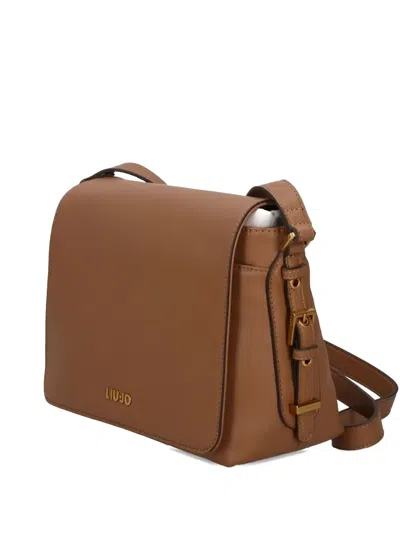Liu •jo Medium Logo-plaque Cross Body Bag In Brown