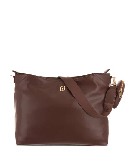 Liu •jo Medium Logo-plaque Tote Bag In Brown