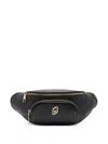 Liu •jo Versatile Belt Bag Featuring Zipped Pockets In Black