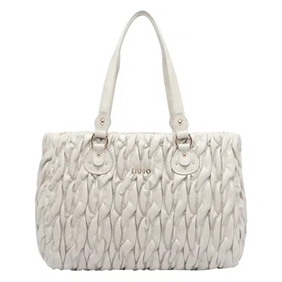 LIU •JO MEDIUM LOGO TOTE BAG