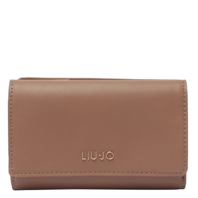 Liu •jo Medium Logo Wallet In Brown