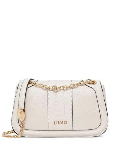 Liu •jo Medium Logo-plaque Panelled Cross Body Bag In White