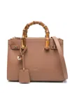 Liu •jo Liu Jo Shoulder Bag With Bamboo Handles In Brown