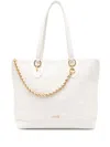 Liu •jo Medium Monogram Tote Bag In White