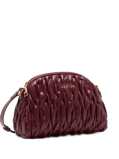 Liu •jo Medium Quilted Crossbody Bag In Red