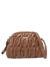 Liu •jo Medium Quilted-effect Cross Body Bag In Brown