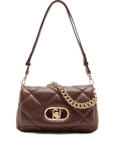 Liu •jo Medium Quilted Lapuffy Bag In Brown