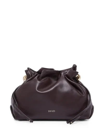 Liu •jo Medium Riccy Shoulder Bag In Burgundy