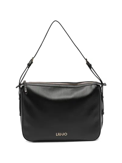 Liu •jo Medium Studded Shoulder Bag In Black