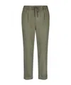 Liu •jo Drawstring-waist Trousers In Green