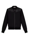 Liu •jo Mesh-detail Sweatshirt In 黑色