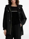 Liu •jo Mesh-insert Ribbed Sweater In Black