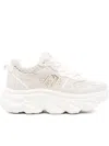 Liu •jo Mesh-panel Chunky-sole Sneakers In White