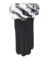 Liu •jo Metal-logo Gloves In Black