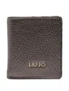 Liu •jo Metallic-finish Wallet In Brown