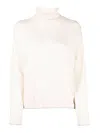 Liu •jo Metallic-threading Knitted Jumper In Beis