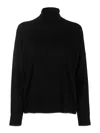Liu •jo Metallic-threading Knitted Jumper In Negro