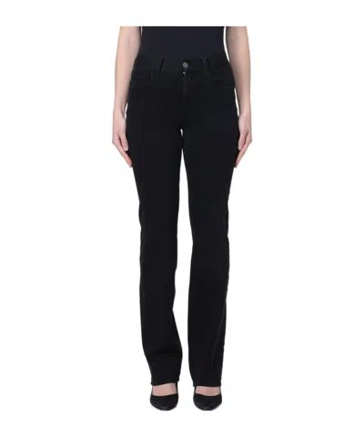 Liu •jo Mid-rise Bootcut Jeans In Black