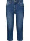 Liu •jo Liu Jo Bottom Up Capri Jeans In Blue
