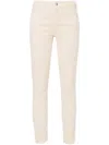 Liu •jo Mid-rise Skinny Jeans In Beige