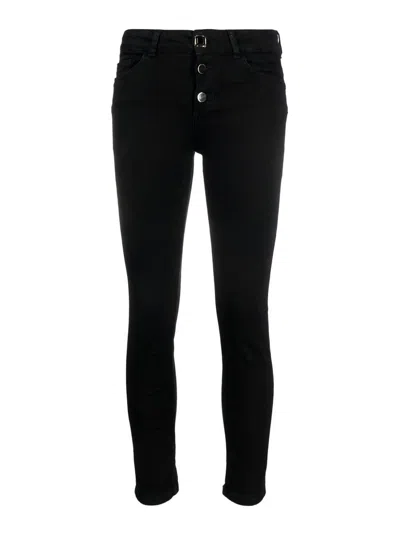 Liu •jo Mid-rise Skinny-cut Jeans In Black