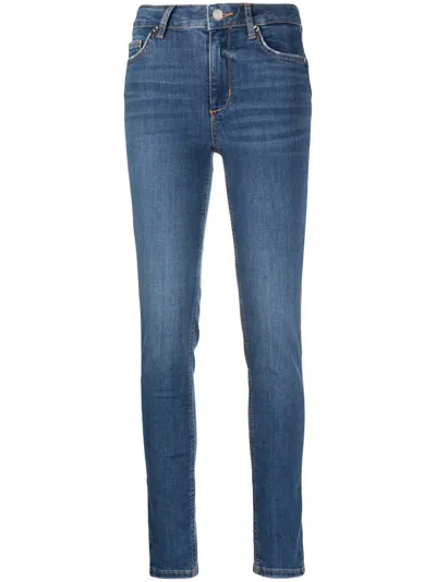 Liu •jo Rhinestone-embellished Skinny Jeans In Blue