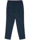 Liu •jo Mid-rise Tapered Trousers In Blue