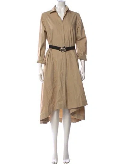 Pre-owned Liu •jo Midi Length Dress In Neutrals