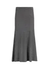 Liu •jo Midi Skirt With All-over Micro-sequins In Gray