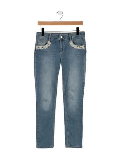 Pre-owned Liu •jo Mid-rise Skinny Leg Jeans In Blue
