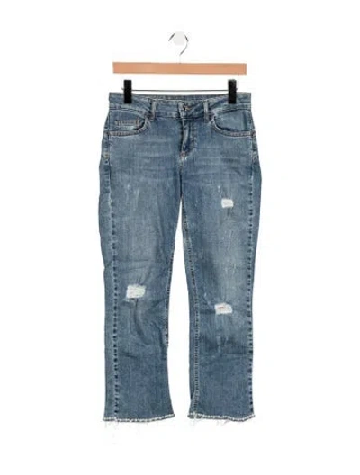 Pre-owned Liu •jo Mid-rise Straight Leg Jeans In Blue