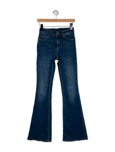 Pre-owned Liu •jo Mid-rise Wide Leg Jeans In Blue