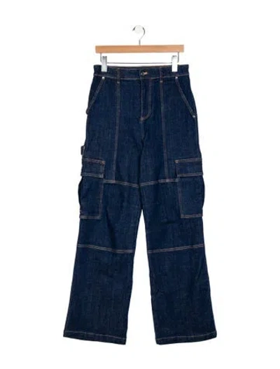 Pre-owned Liu •jo Mid-rise Wide Leg Jeans In Blue