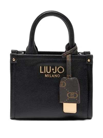 Liu •jo Mini Bag With Charm In Black