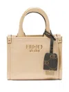 Liu •jo Mini Bag With Charm In Neutral