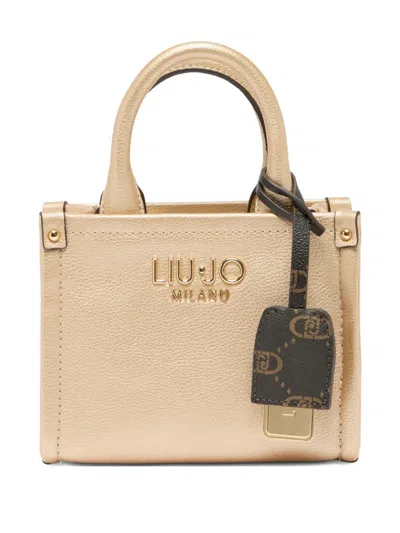 Liu •jo Mini Bag With Charm In Gold