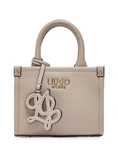 Liu •jo Mini Bag With Jacquard Shoulder Strap In Pattern