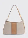 Liu •jo Monogram Small Shoulder Bag In Neutral