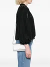 Liu •jo Mini Chain-strap Clutch Bag In Gray