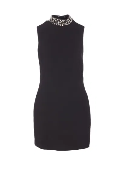 Liu •jo Liu Jo Short Black Dress With Rinhestones