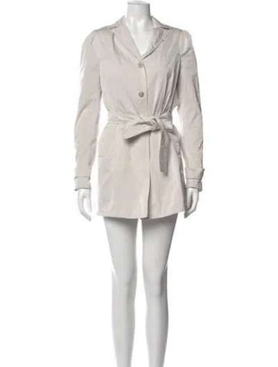 Pre-owned Liu •jo Mini Dress In Neutral