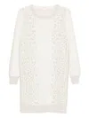 Liu •jo Mini Dress With Elegant Leopard Print In White