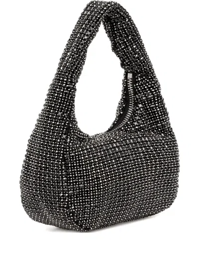 Liu •jo Mini Embellished Shoulder Bag In Black