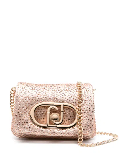 Liu •jo Mini Lapuffy Cross Body Bag In Pink