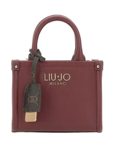 Liu •jo Mini Ridhi Logo-tag Tote Bag In Red